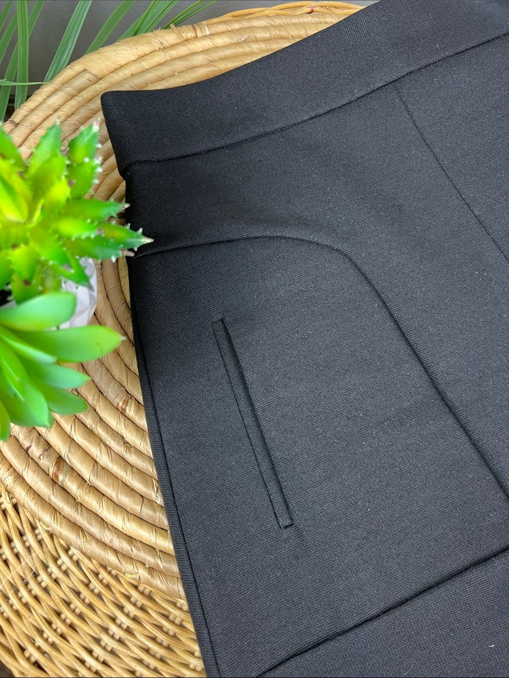 NWT Maeve Anthropologie Elegant Black Mini Skirt 0